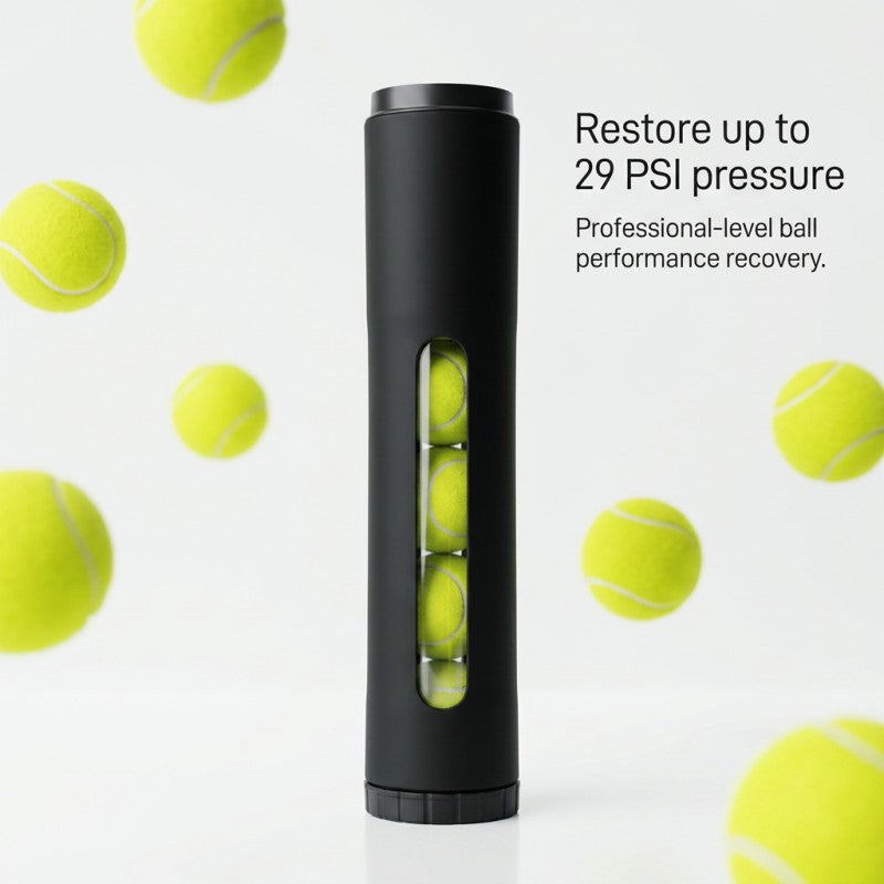 4-Ball Capacity | Velox Automatic Tennis Ball Restorer for Tennis & Padel – 2nd Generation | Restores Up to 29 PSI