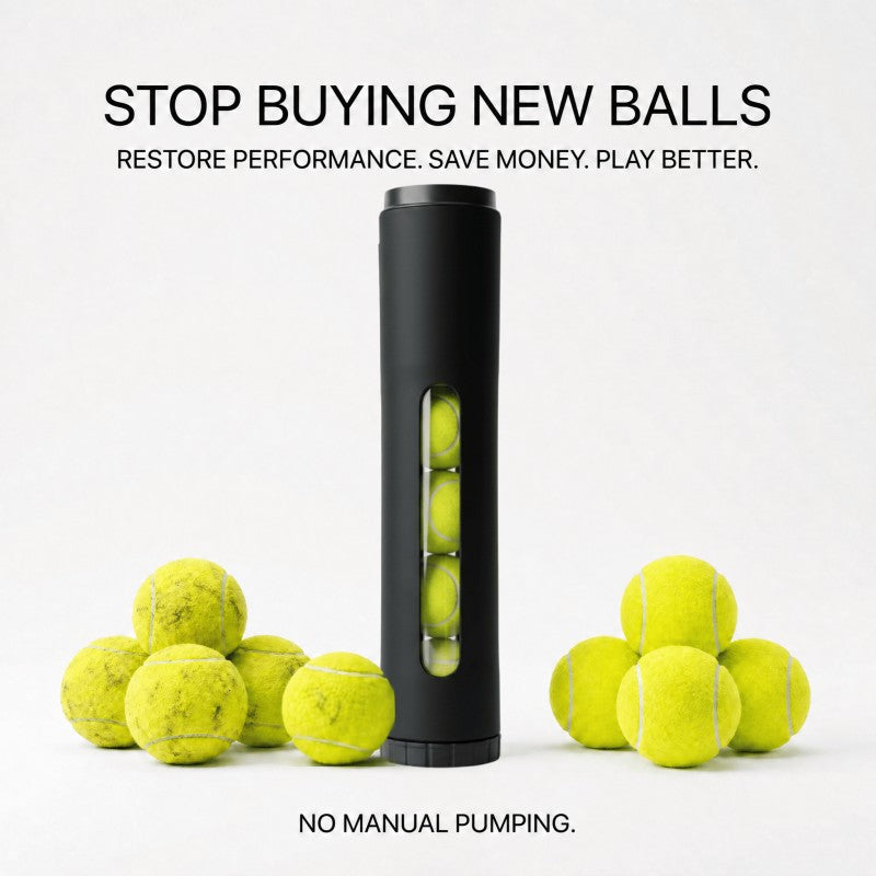 4-Ball Capacity | Velox Automatic Tennis Ball Restorer for Tennis & Padel – 2nd Generation | Restores Up to 29 PSI